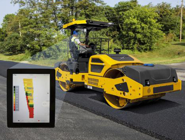 Intelligent Compaction help to identify and address potential problems during compaction, such as weak soils in a subsurface layer or temperature differentials in an asphalt mix. 